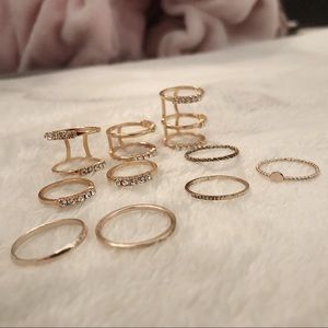Rose Gold set of rings